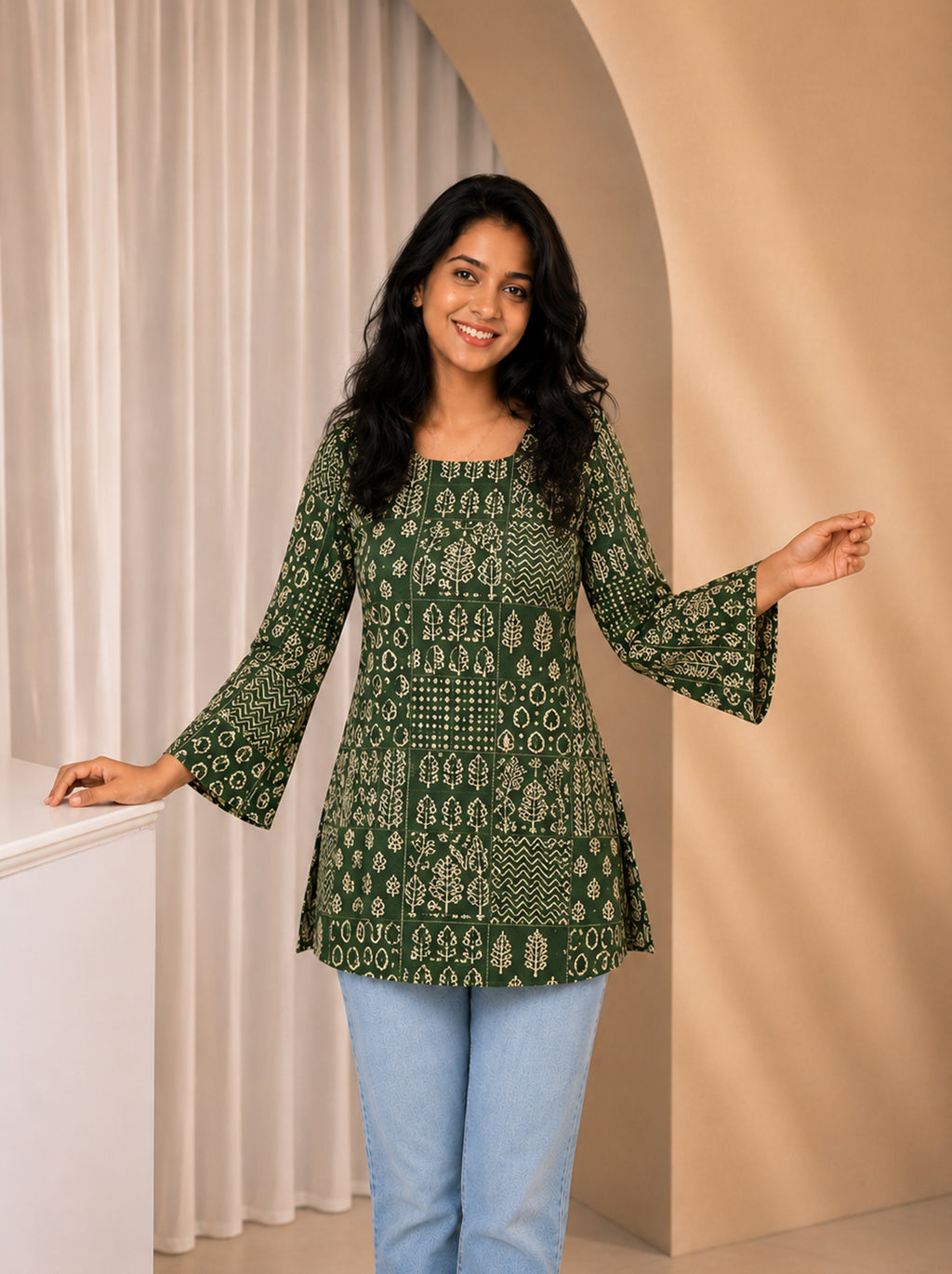 Emerald Grace Heer Corset Kurti