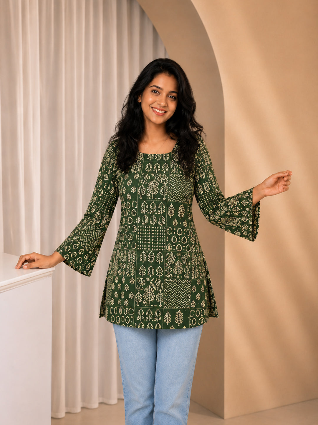 Emerald Grace Heer Corset Kurti
