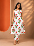 Ivory Floral Kurti set