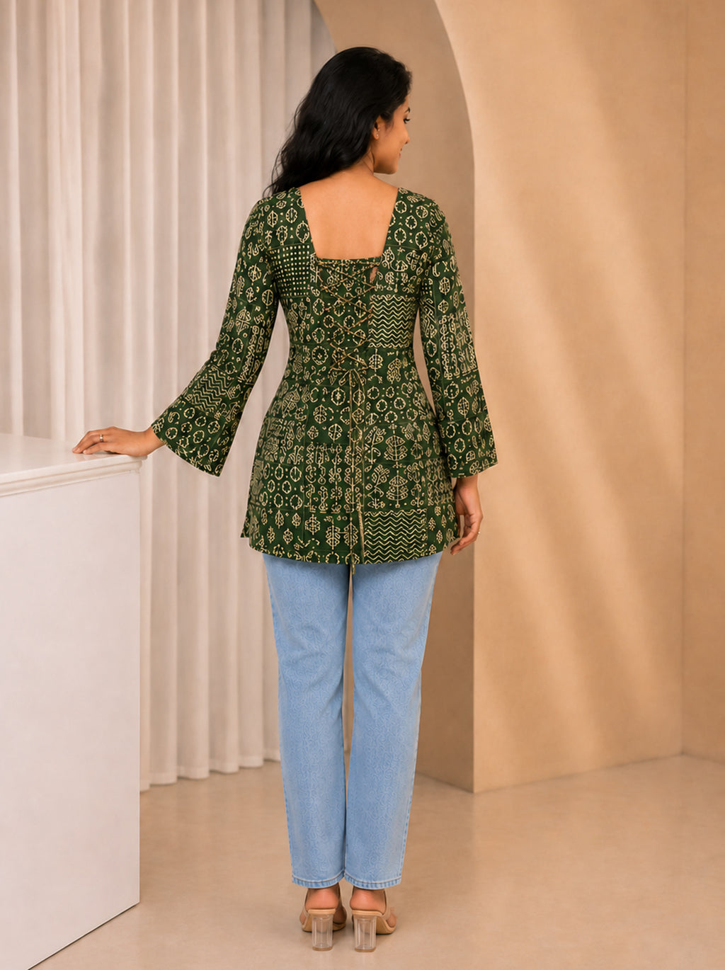 Emerald Grace Heer Corset Kurti