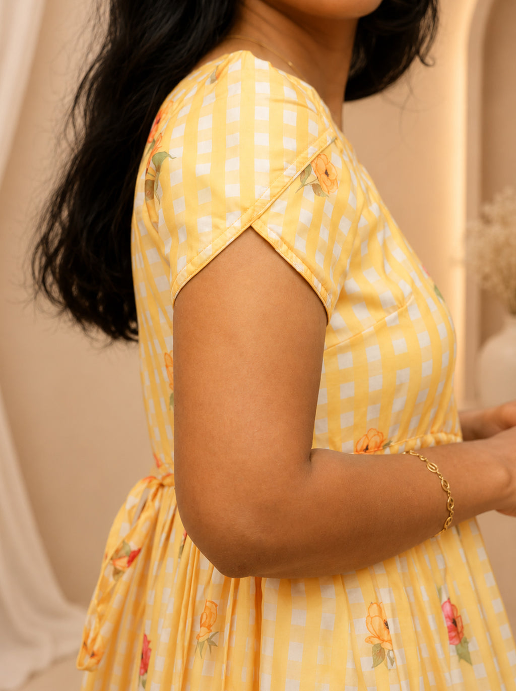 Deep Feel Yellow Floral Maxi