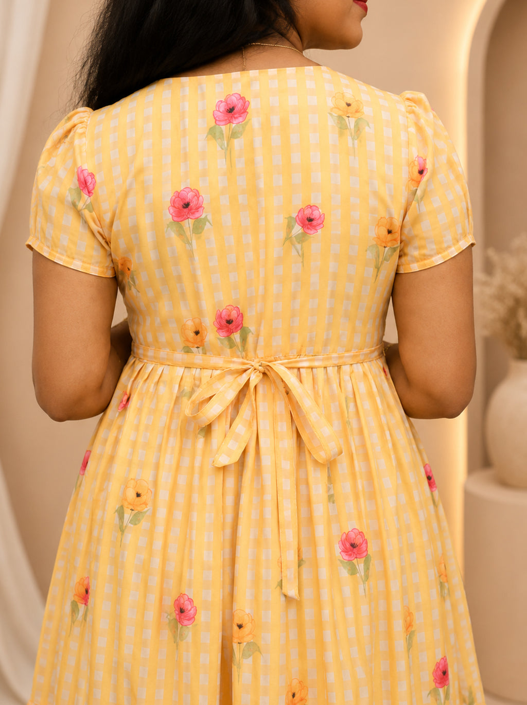 Deep Feel Yellow Floral Maxi