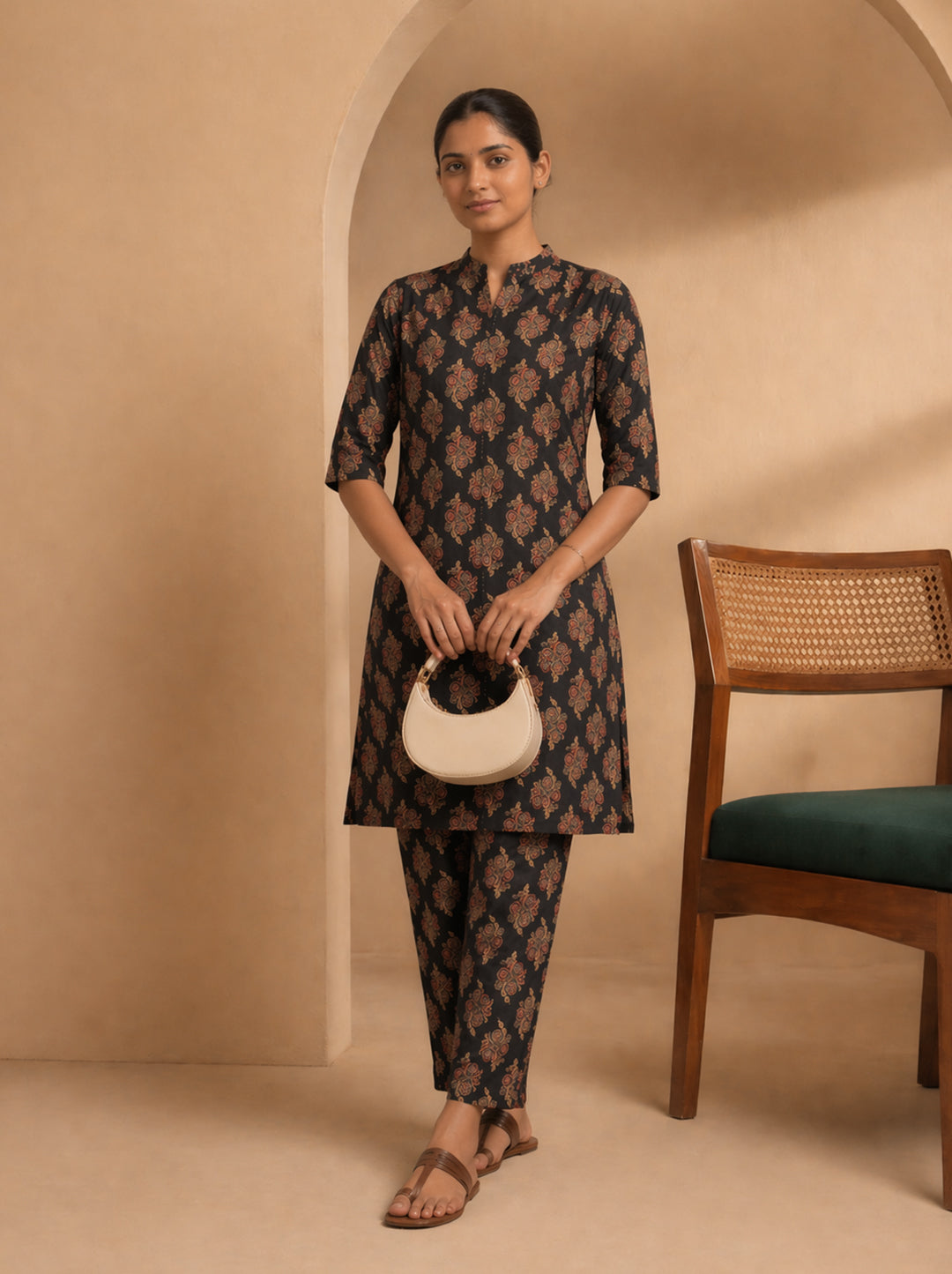 Heritage Print Kurti Set