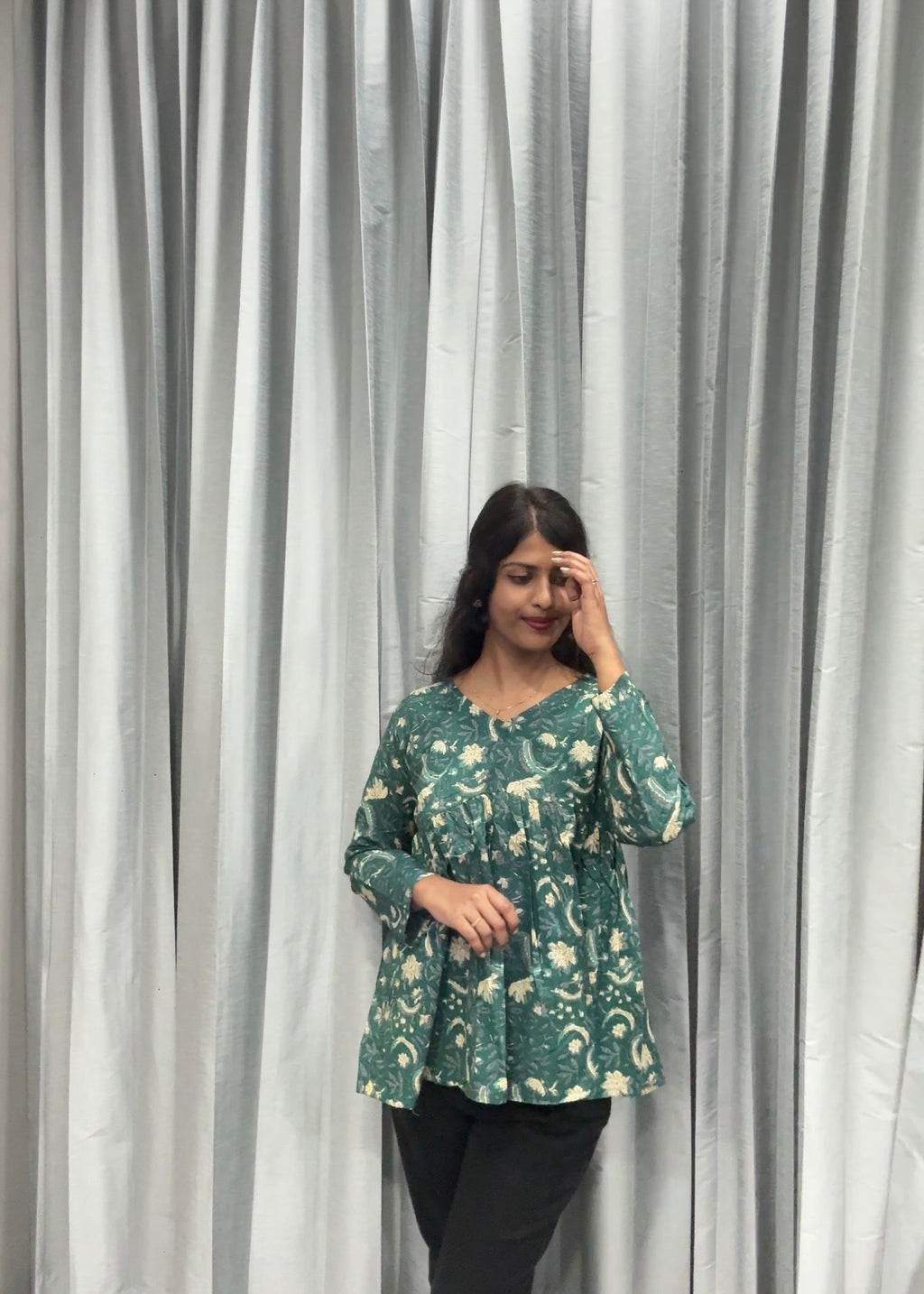 Ramagreen peplum top