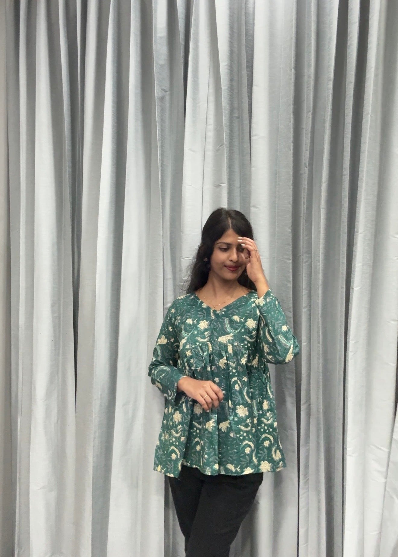 Ramagreen peplum top
