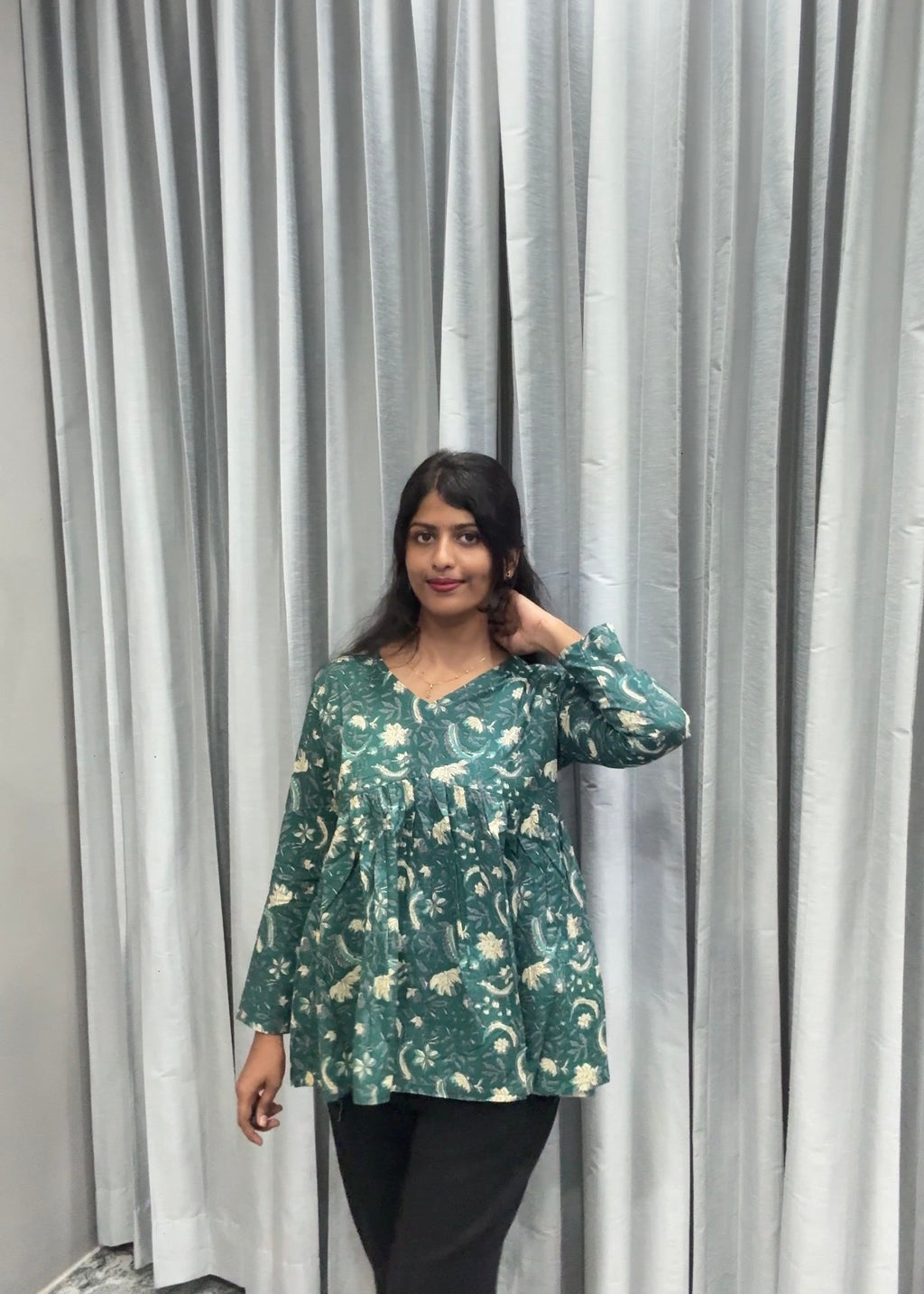 Ramagreen peplum top