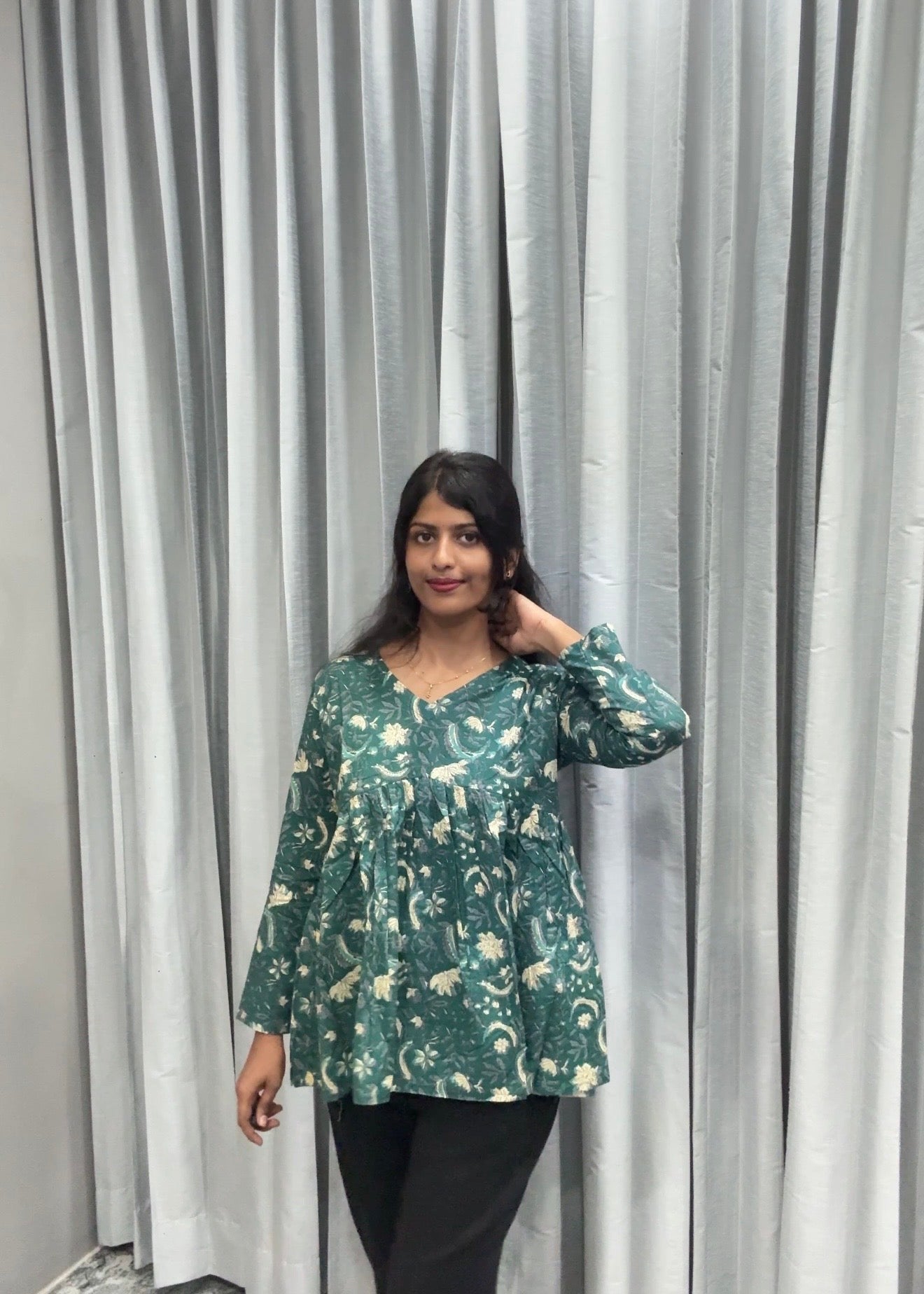 Ramagreen peplum top