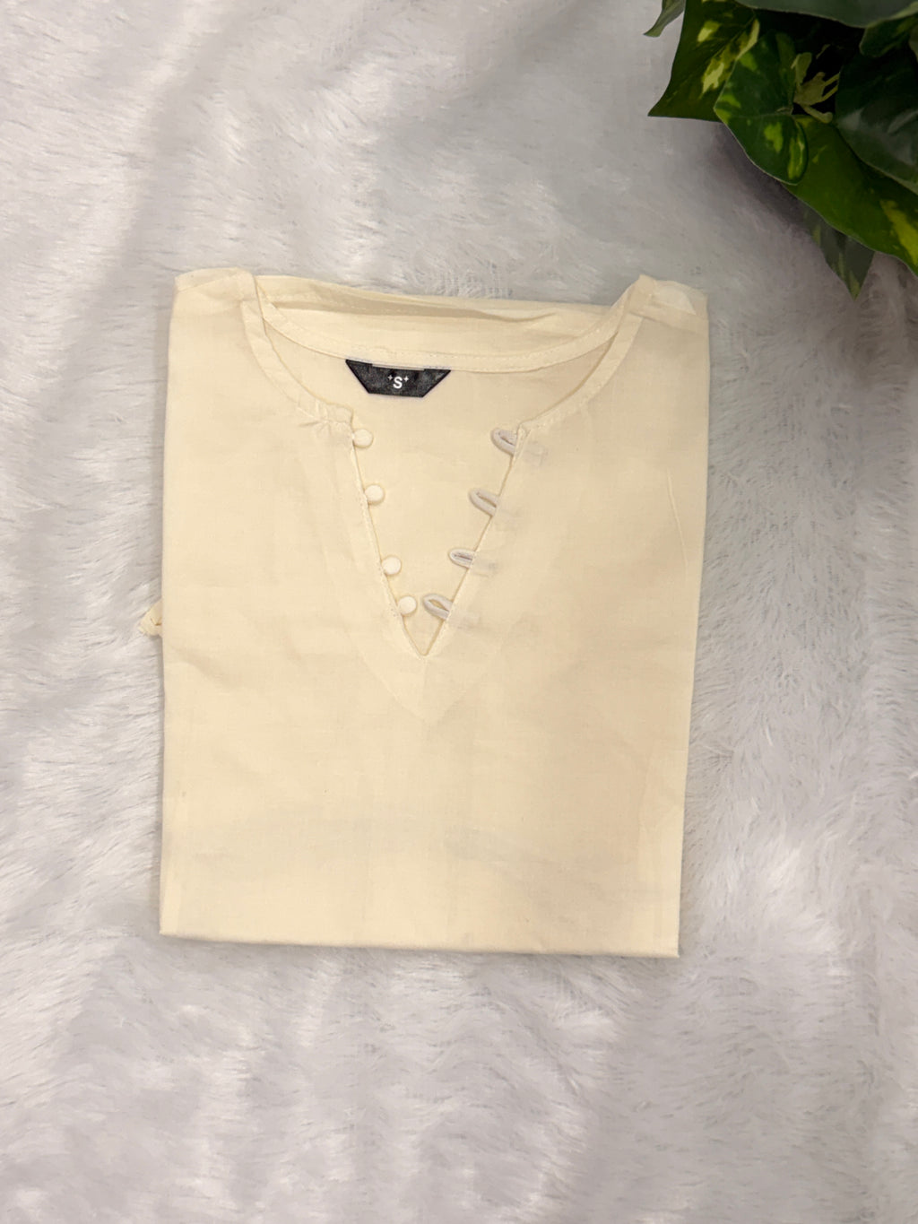 White corset back kurti