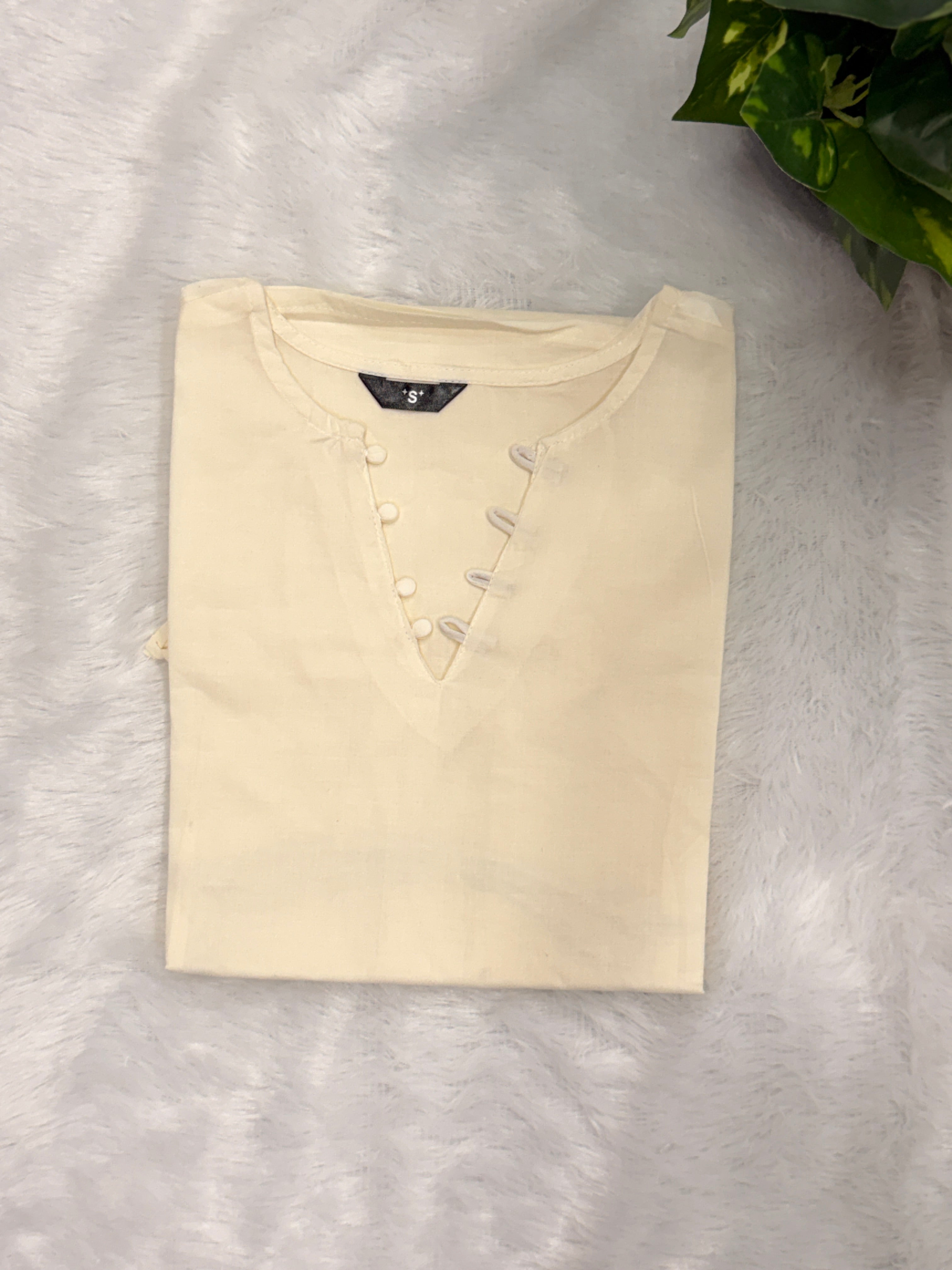 White corset back kurti