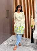 Sandal green floral ( only top)